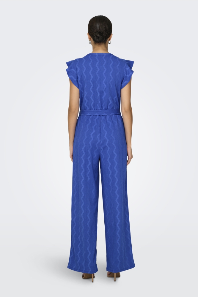 ONLDIA S/S V NECK JUMPSUIT CS JRS 15357551 DAZZLING BLUE